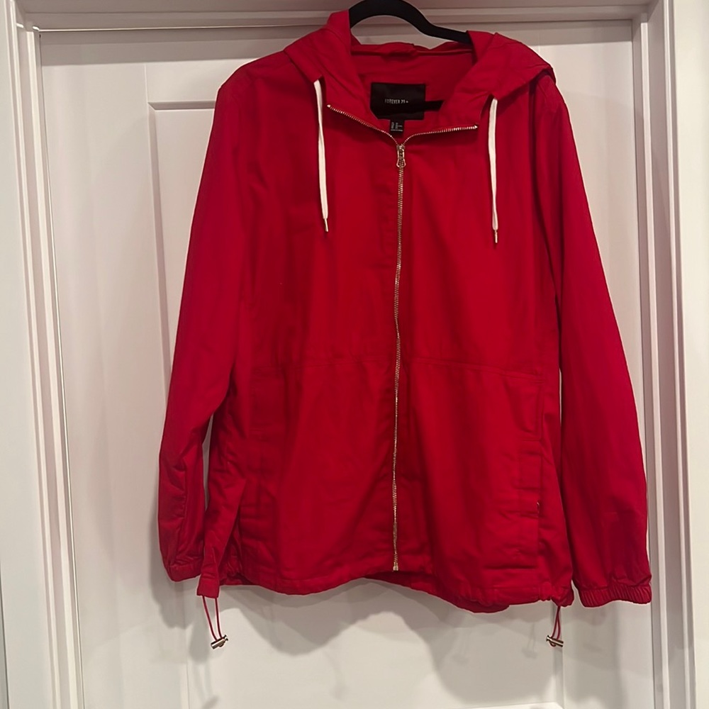 FOREVER 21 PLUS RED JACKET- size 3x